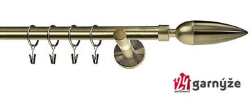 Kovové garnýže jednořadé moderní 16mm - KAZUR mosazné