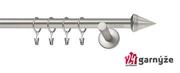 Kovové garnýže jednořadé moderní 16mm - KUŽEL chromované