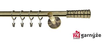 Kovové garnýže jednořadé moderní 16mm - TORINO mosazné
