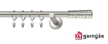 Kovové garnýže jednořadé moderní 16mm - TORINO chromované