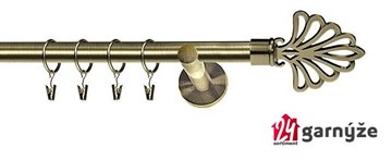 Kovové garnýže jednořadé moderní 16mm - WALTZ mosazné