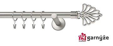Kovové garnýže jednořadé moderní 16mm - WALTZ chromované
