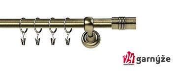 Kovové garnýže levné jednořadé 16mm - CYLINDER mosazné