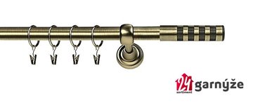 Kovové garnýže levné jednořadé 16mm - DAKOTA PREMIUM mosazné