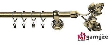 Kovové garnýže levné jednořadé 16mm - ELIZA mosazné