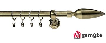 Kovové garnýže levné jednořadé 16mm - KAZUR mosazné