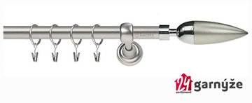 Kovové garnýže levné jednořadé 16mm - KAZUR chromované