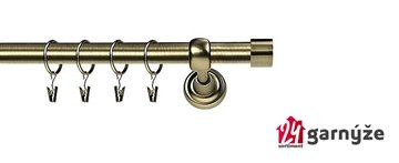 Kovové garnýže levné jednořadé 16mm - LUNA mosazné