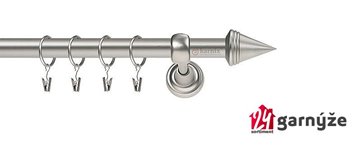 Kovové garnýže levné jednořadé 16mm - KUŽEL chromované