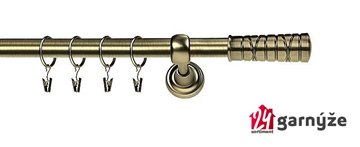 Kovové garnýže levné jednořadé 16mm - TORINO mosazné