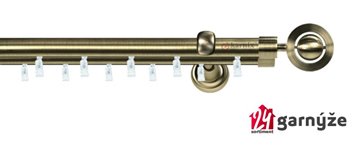 Kovové garnýže dvouřadé 19mm - ASPEN AVANTI chromové