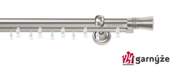 Kovové garnýže dvouřadé 19mm - ASPEN CAPRI chromové