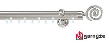 Kovové garnýže dvouřadé 19mm - ASPEN CENTO chromové