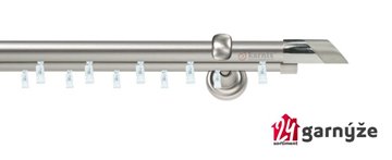 Kovové garnýže dvouřadé 19mm - ASPEN FALKO chromové