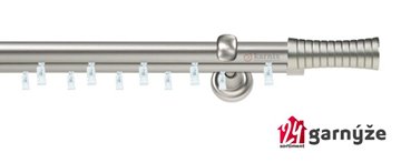 Kovové garnýže dvouřadé 19mm - ASPEN GAO chromové