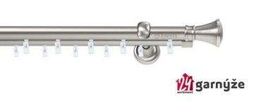 Kovové garnýže dvouřadé 19mm - ASPEN LIBERTY chromové