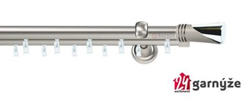 Kovové garnýže dvouřadé 19mm - ASPEN LOCA chromové