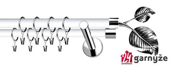 Kovové garnýže dvouřadé moderní 19 a 19mm - Extra LIST nerezové, bílé