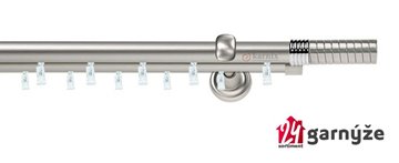 Kovové garnýže dvouřadé 19mm - ASPEN OPTIMA chromové