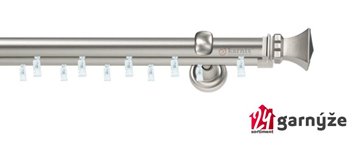 Kovové garnýže dvouřadé 19mm - ASPEN ORTO chromové