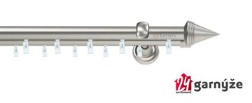 Kovové garnýže dvouřadé 19mm - ASPEN KUŽEL chromové