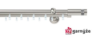 Kovové garnýže dvouřadé 19mm - ASPEN OSTELLO CRYSTAL chromové