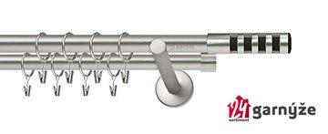 Kovové garnýže dvouřadé moderní 16 a 16mm - DAKOTA, chromové
