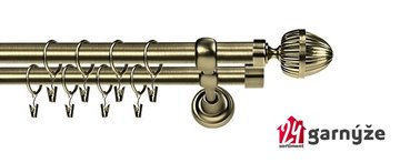 Kovové garnýže dvouřadé 25 a 25mm - ROMA MILANO mosazné