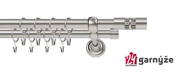 Kovové garnýže dvouřadé 25 a 25mm - ROMA LANSO CRYSTAL chromové