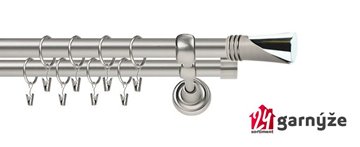 Kovové garnýže dvouřadé 25 a 25mm - ROMA LOCA chromové