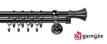 Kovové garnýže dvouřadé 25 a 25mm - ROMA MONACO antracitové