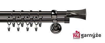 Kovové garnýže dvouřadé 25 a 25mm - ROMA PORTO antracitové