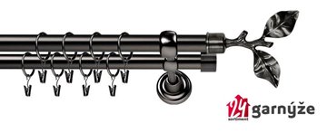 Kovové garnýže dvouřadé 25 a 25mm - ROMA VĚTVIČKA antracitové