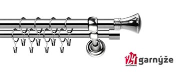 Kovové garnýže dvouřadé 25 a 25mm - ROMA LIBERTY nerezové