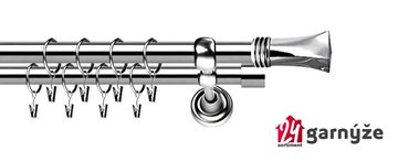 Kovové garnýže dvouřadé 25 a 25mm - ROMA PORTO nerezové