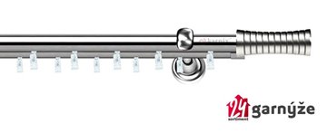 Kovové garnýže dvouřadé 19mm - ASPEN GAO nerezové