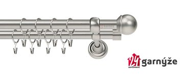 Kovové garnýže dvouřadé 16 a 16mm - ROMA KNOFLÍK MAX chromové