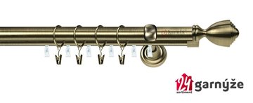 Kovové garnýže dvouřadé s drážkou 19 a 19mm - AVANTI Plus mosazné