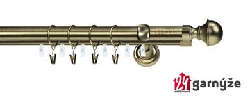 Kovové garnýže dvouřadé s drážkou 19 a 19mm - BELLA Plus mosazné