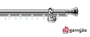 Kovové garnýže dvouřadé 19mm - ASPEN LIBERTY nerezové