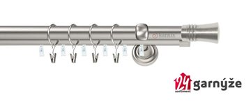 Kovové garnýže dvouřadé s drážkou 19 a 19mm - CAPRI Plus chromové