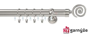 Kovové garnýže dvouřadé s drážkou 19 a 19mm - CENTO Plus chromové