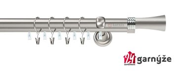 Kovové garnýže dvouřadé s drážkou 19 a 19mm - FIONA Plus chromové