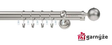 Kovové garnýže dvouřadé s drážkou 19 a 19mm - KOULE ELEGANT Plus chromové