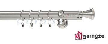 Kovové garnýže dvouřadé s drážkou 19 a 19mm - LIBERTY Plus chromové