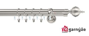 Kovové garnýže dvouřadé s drážkou 19 a 19mm - ROXY Plus chromové