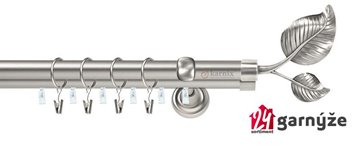 Kovové garnýže dvouřadé s drážkou 19 a 19mm - SORENTO Plus chromové