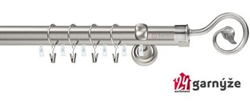 Kovové garnýže dvouřadé s drážkou 19 a 19mm - SPIRÁLA Plus chromové