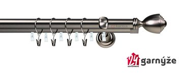 Kovové garnýže dvouřadé s drážkou 19 a 19mm - AVANTI Plus antracitové