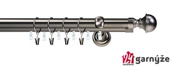 Kovové garnýže dvouřadé s drážkou 19 a 19mm - BELLA Plus antracitové